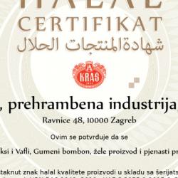 Kraš Halal certifikat